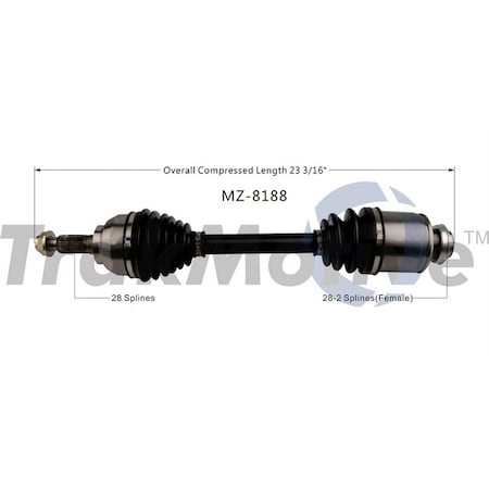 Surtrack Axle Cv Axle Shaft, Mz-8188 MZ-8188